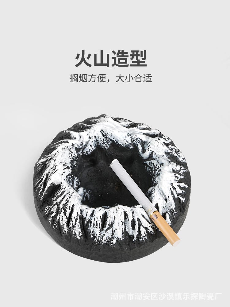 Volcanic Ashtray For Home Living Room Office Ashtray Snow Mountain Ornament Decoration Simple Nordic Trendy Home Decor - Image 5